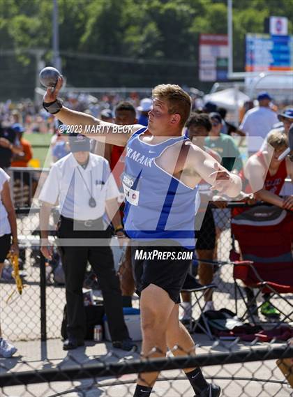 Thumbnail 2 in Class 3 Shot Put (MSHSAA State Championship) photogallery.