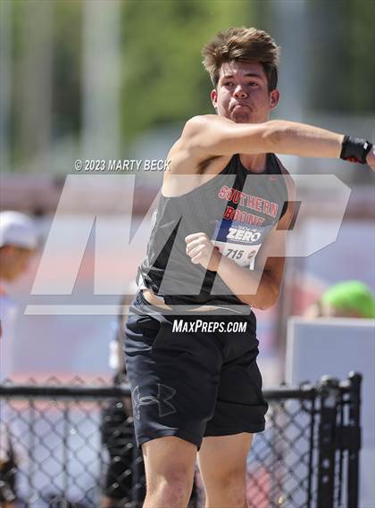 Thumbnail 3 in Class 3 Shot Put (MSHSAA State Championship) photogallery.