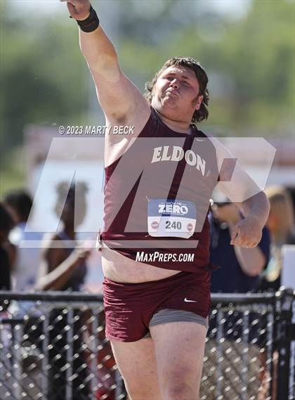 Thumbnail 3 in Class 3 Shot Put (MSHSAA State Championship) photogallery.