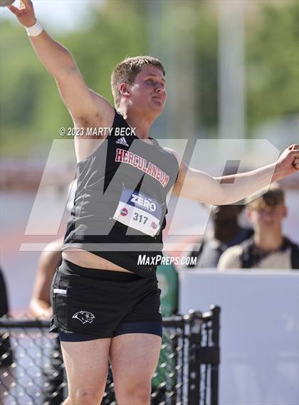 Thumbnail 3 in Class 3 Shot Put (MSHSAA State Championship) photogallery.