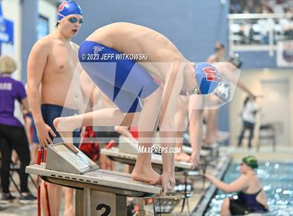 Thumbnail 1 in NCHSAA 3A State Swimming Championship photogallery.