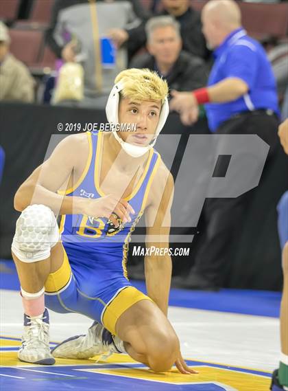 Thumbnail 2 in CIF State Boys Wrestling Championships (Consolation Pig-Tail Round) photogallery.