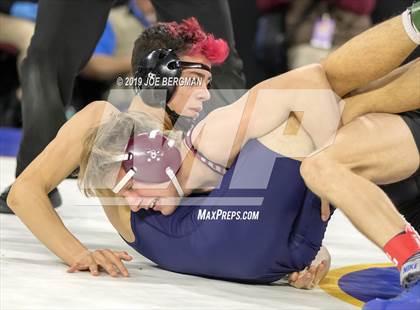 Thumbnail 2 in CIF State Boys Wrestling Championships (Consolation Pig-Tail Round) photogallery.
