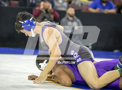 Thumbnail 1 in CIF State Boys Wrestling Championships (Consolation Pig-Tail Round) photogallery.