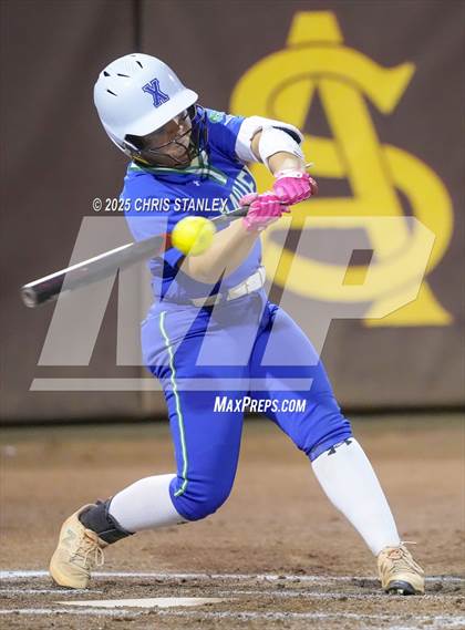 Thumbnail 3 in Queen Creek vs. Xavier College Prep (AIA 6A Final) photogallery.