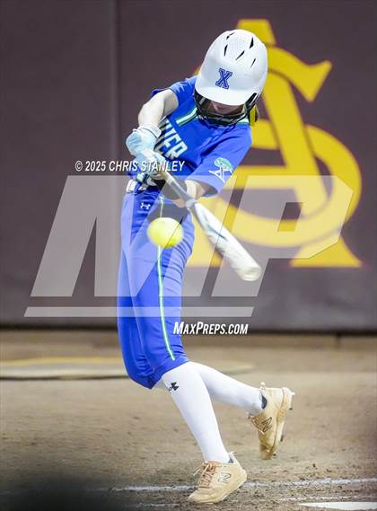 Thumbnail 3 in Queen Creek vs. Xavier College Prep (AIA 6A Final) photogallery.