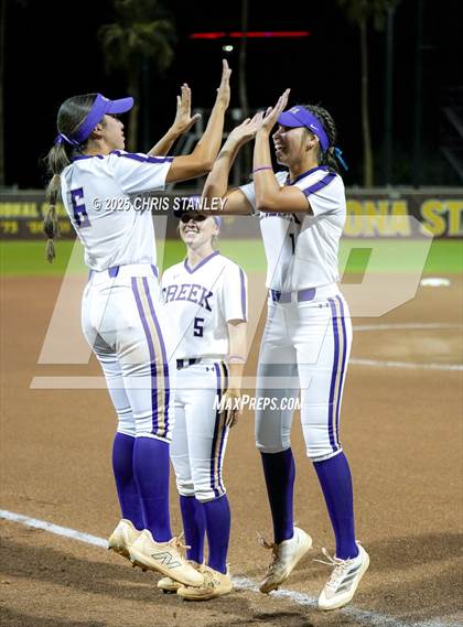 Thumbnail 1 in Queen Creek vs. Xavier College Prep (AIA 6A Final) photogallery.