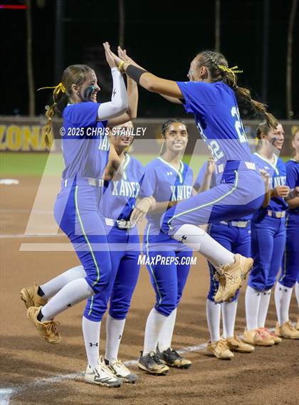 Thumbnail 2 in Queen Creek vs. Xavier College Prep (AIA 6A Final) photogallery.