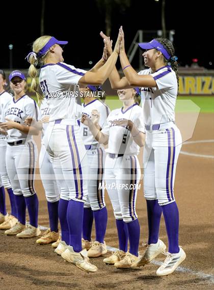 Thumbnail 2 in Queen Creek vs. Xavier College Prep (AIA 6A Final) photogallery.