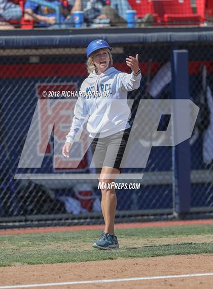 Thumbnail 2 in Exeter vs. Coalinga (CIF D4 Final) photogallery.