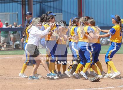 Thumbnail 1 in Exeter vs. Coalinga (CIF D4 Final) photogallery.