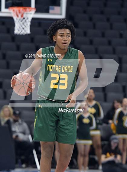 Thumbnail 3 in Notre Dame vs. Pleasant Valley (CIF State D3 Final) photogallery.