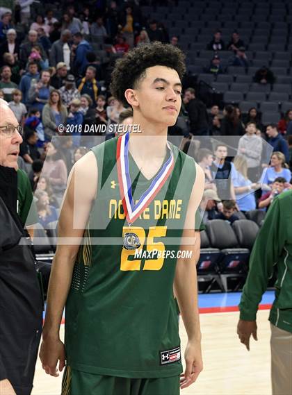 Thumbnail 1 in Notre Dame vs. Pleasant Valley (CIF State D3 Final) photogallery.