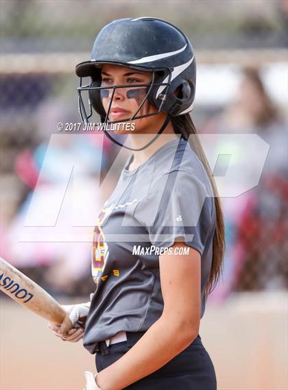Thumbnail 1 in Salpointe Catholic vs. Show Low (Chandler Prep Softball Classic)  photogallery.