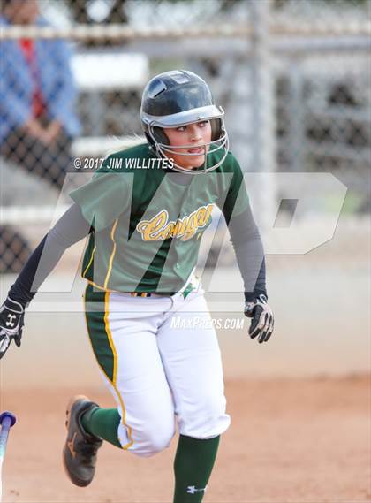 Thumbnail 3 in Salpointe Catholic vs. Show Low (Chandler Prep Softball Classic)  photogallery.