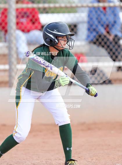Thumbnail 2 in Salpointe Catholic vs. Show Low (Chandler Prep Softball Classic)  photogallery.