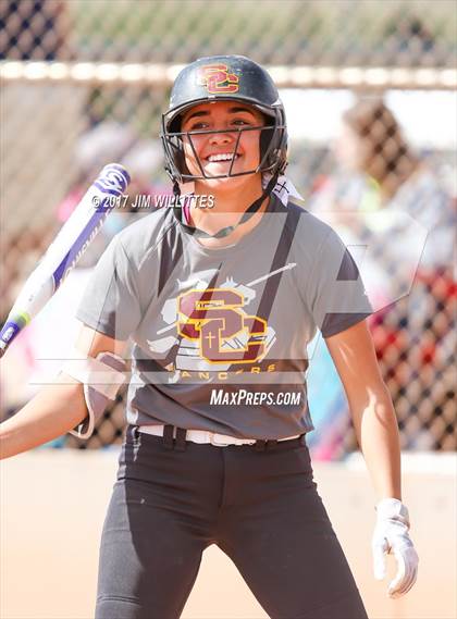 Thumbnail 2 in Salpointe Catholic vs. Show Low (Chandler Prep Softball Classic)  photogallery.