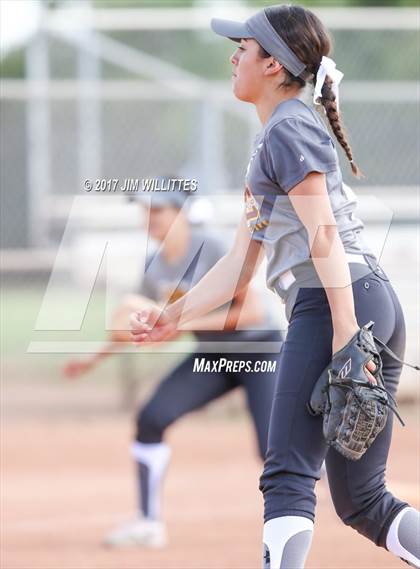 Thumbnail 1 in Salpointe Catholic vs. Show Low (Chandler Prep Softball Classic)  photogallery.