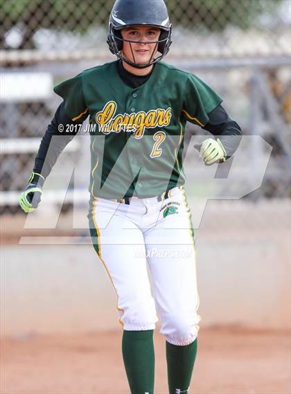Thumbnail 2 in Salpointe Catholic vs. Show Low (Chandler Prep Softball Classic)  photogallery.