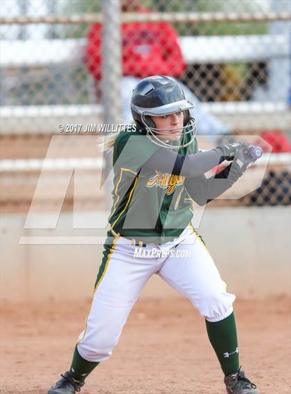Thumbnail 3 in Salpointe Catholic vs. Show Low (Chandler Prep Softball Classic)  photogallery.