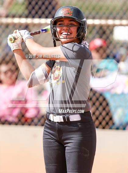 Thumbnail 3 in Salpointe Catholic vs. Show Low (Chandler Prep Softball Classic)  photogallery.