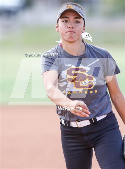 Thumbnail 1 in Salpointe Catholic vs. Show Low (Chandler Prep Softball Classic)  photogallery.