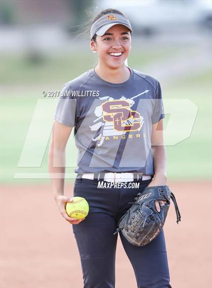 Thumbnail 3 in Salpointe Catholic vs. Show Low (Chandler Prep Softball Classic)  photogallery.