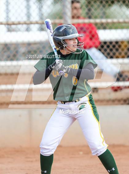 Thumbnail 3 in Salpointe Catholic vs. Show Low (Chandler Prep Softball Classic)  photogallery.