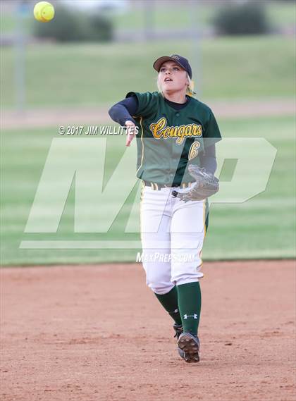 Thumbnail 1 in Salpointe Catholic vs. Show Low (Chandler Prep Softball Classic)  photogallery.