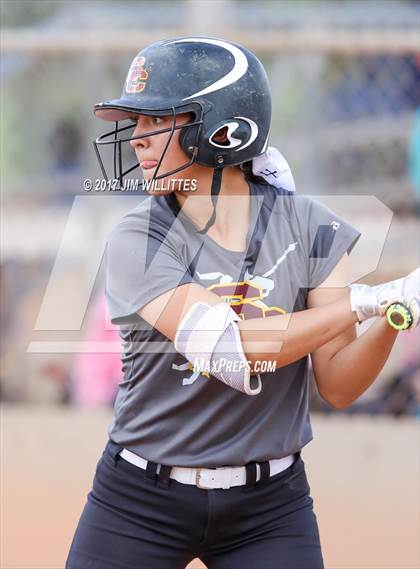 Thumbnail 2 in Salpointe Catholic vs. Show Low (Chandler Prep Softball Classic)  photogallery.