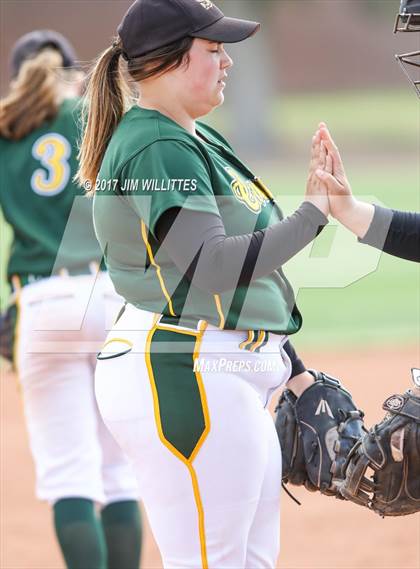 Thumbnail 2 in Salpointe Catholic vs. Show Low (Chandler Prep Softball Classic)  photogallery.