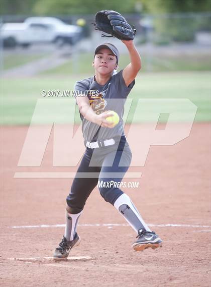 Thumbnail 2 in Salpointe Catholic vs. Show Low (Chandler Prep Softball Classic)  photogallery.