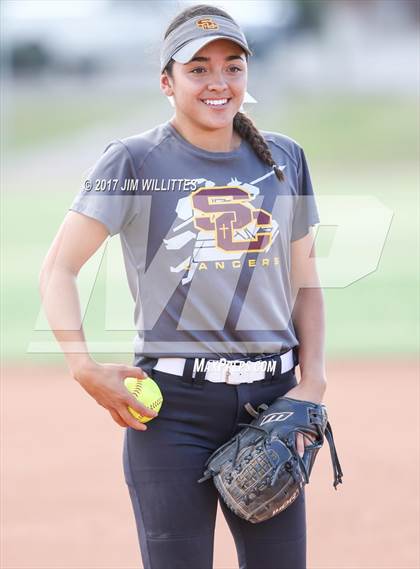 Thumbnail 1 in Salpointe Catholic vs. Show Low (Chandler Prep Softball Classic)  photogallery.