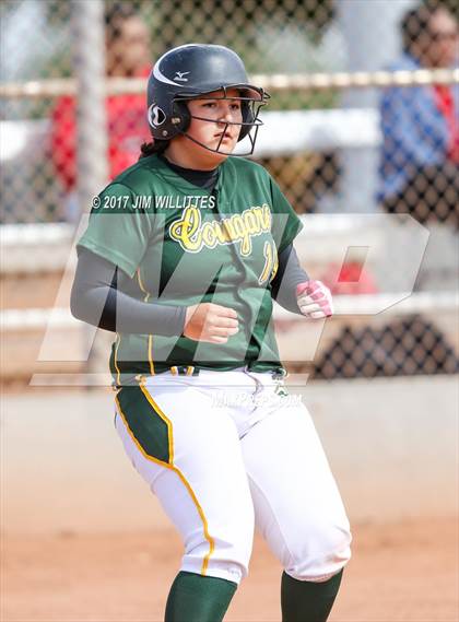 Thumbnail 3 in Salpointe Catholic vs. Show Low (Chandler Prep Softball Classic)  photogallery.