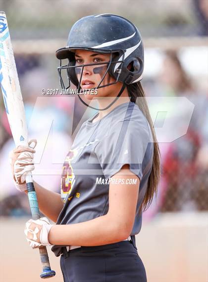 Thumbnail 2 in Salpointe Catholic vs. Show Low (Chandler Prep Softball Classic)  photogallery.