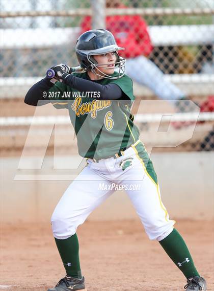 Thumbnail 2 in Salpointe Catholic vs. Show Low (Chandler Prep Softball Classic)  photogallery.