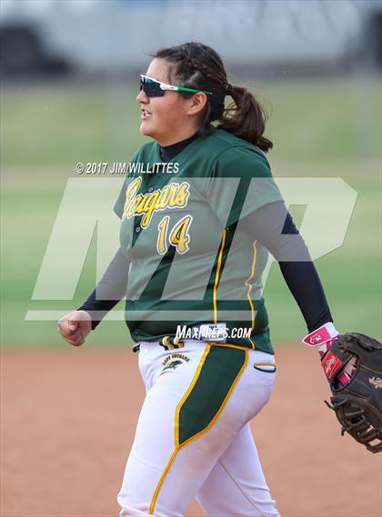 Thumbnail 2 in Salpointe Catholic vs. Show Low (Chandler Prep Softball Classic)  photogallery.