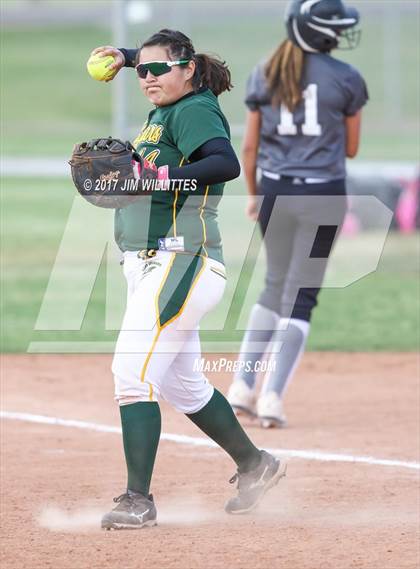 Thumbnail 3 in Salpointe Catholic vs. Show Low (Chandler Prep Softball Classic)  photogallery.