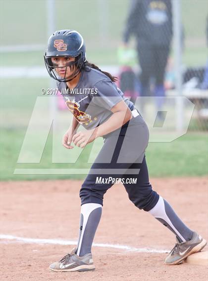 Thumbnail 2 in Salpointe Catholic vs. Show Low (Chandler Prep Softball Classic)  photogallery.