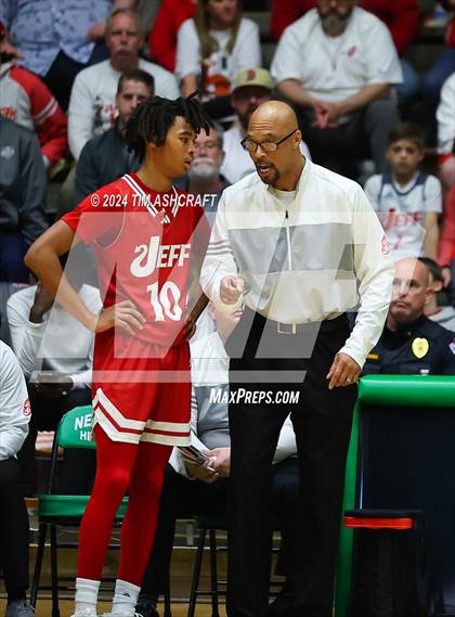 Thumbnail 2 in Jeffersonville vs Lawrence North (IHSAA 4A Semi State) photogallery.
