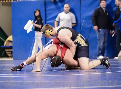 Thumbnail 3 in NCHSAA Individual Wrestling 3A Semifinals photogallery.