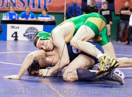 Thumbnail 3 in NCHSAA Individual Wrestling 3A Semifinals photogallery.