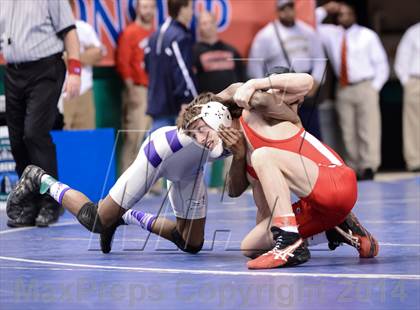 Thumbnail 3 in NCHSAA Individual Wrestling 3A Semifinals photogallery.