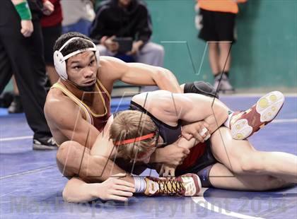 Thumbnail 1 in NCHSAA Individual Wrestling 3A Semifinals photogallery.