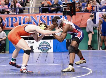 Thumbnail 2 in NCHSAA Individual Wrestling 3A Semifinals photogallery.