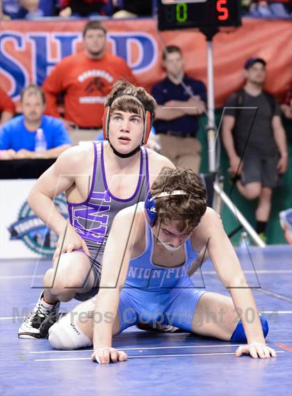 Thumbnail 2 in NCHSAA Individual Wrestling 3A Semifinals photogallery.