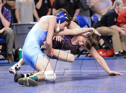 Thumbnail 2 in NCHSAA Individual Wrestling 3A Semifinals photogallery.