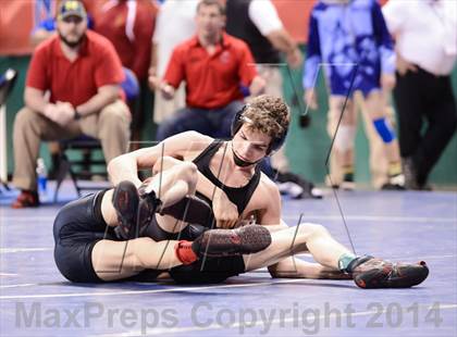 Thumbnail 2 in NCHSAA Individual Wrestling 3A Semifinals photogallery.