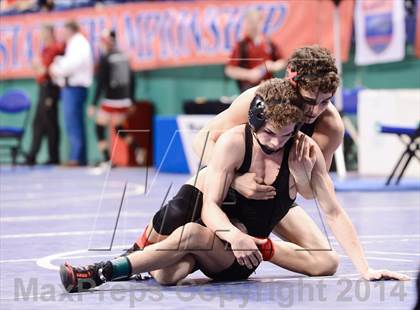 Thumbnail 2 in NCHSAA Individual Wrestling 3A Semifinals photogallery.