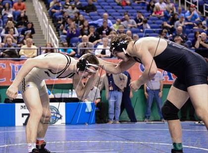 Thumbnail 3 in NCHSAA Individual Wrestling 3A Semifinals photogallery.